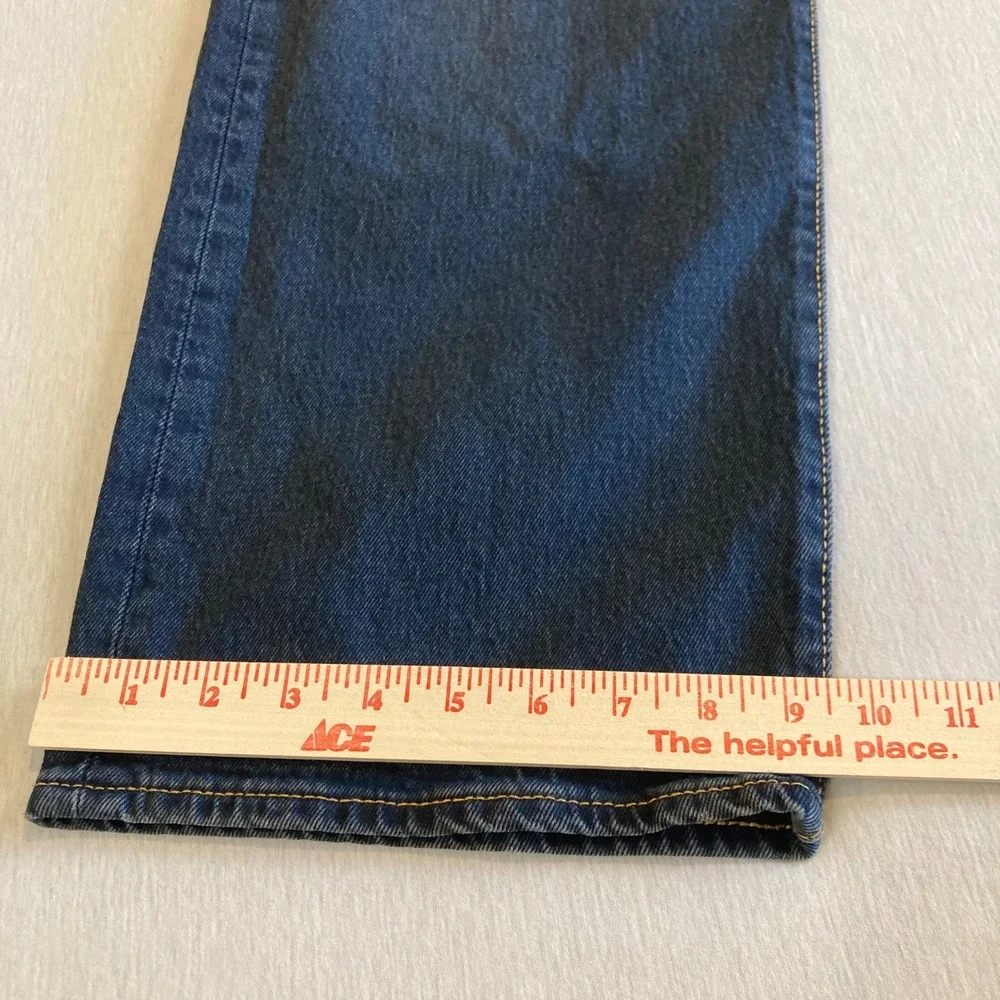 Levis 501 Jeans Mens 44x30 (Fit 44x29) Dark Wash‎ Button Fly Original Fit